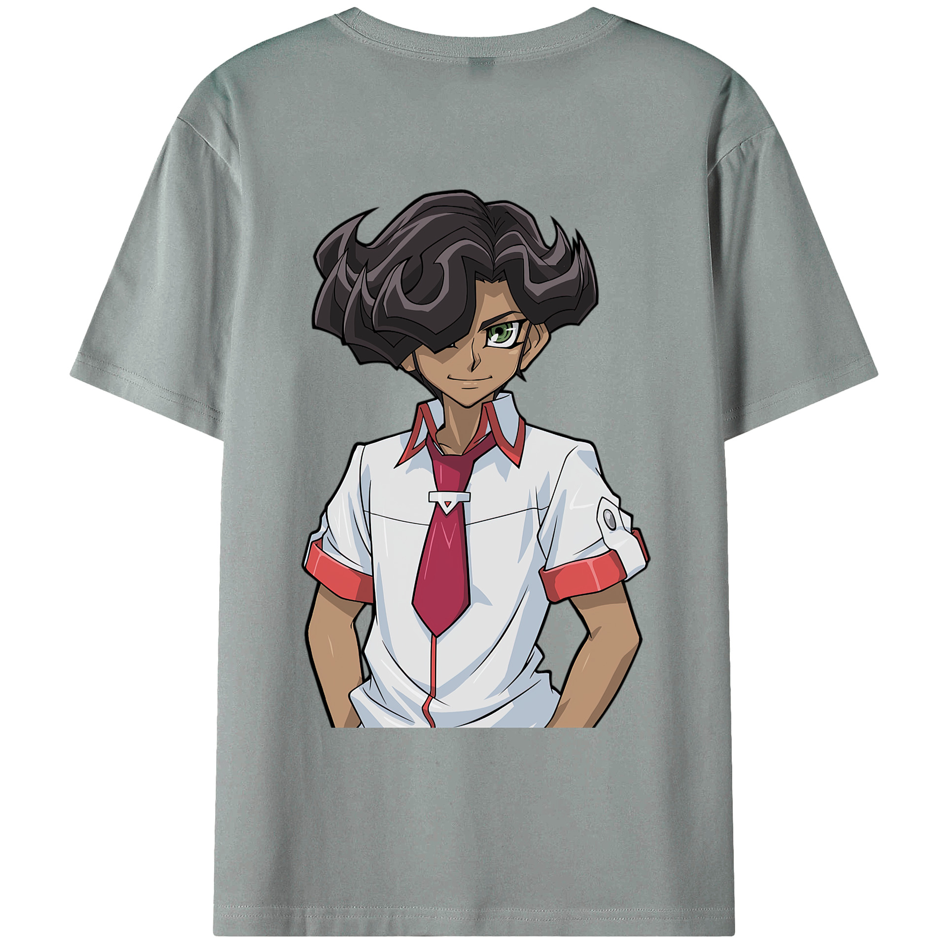 （画像用） 遊☆戯☆王 Yu-Gi-Oh! 綿100％ メンズ半袖Tシャツ（バックプリント） 通気性